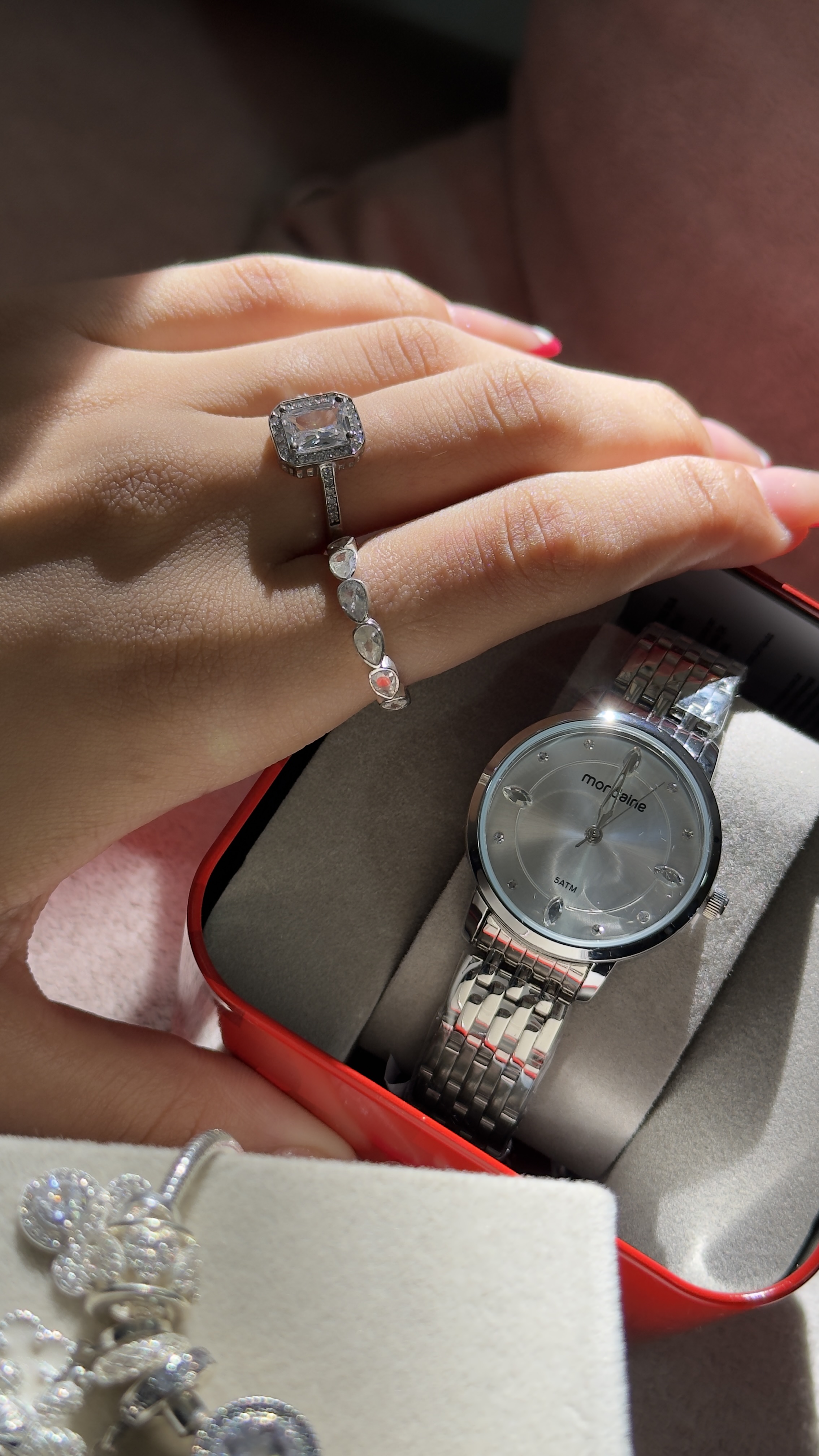 Relógio Mondaine Crystal Prata